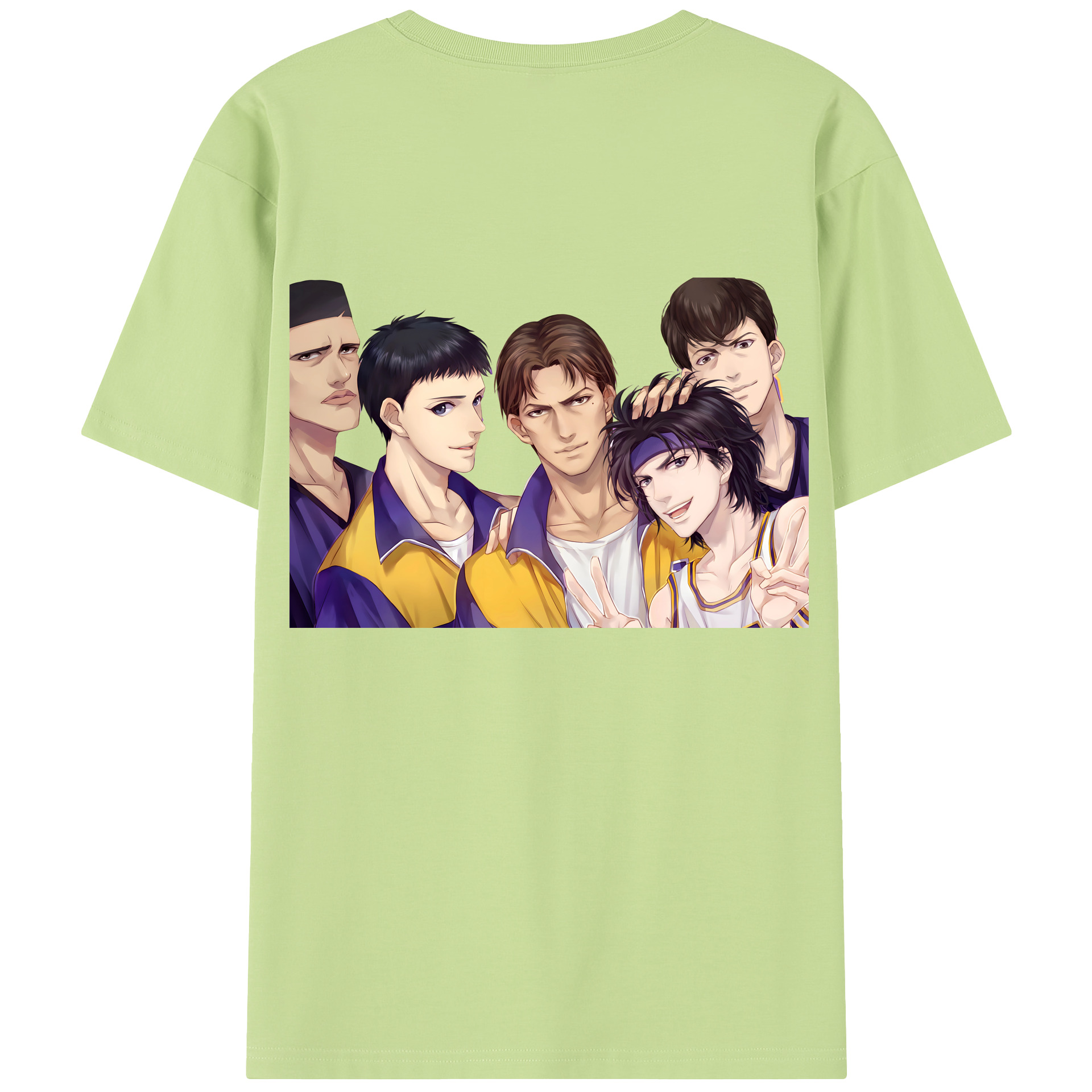 SLAM DUNK／スラムダンク 綿100％半袖Tシャツ（背面プリント）